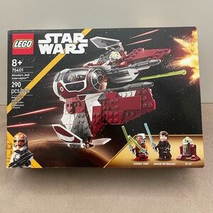Lego Red and Gray Building Set Ahsoka’s Jedi Interceptor